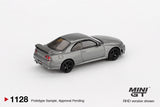 Mini GT 1128 NISSAN Skyline GT-R Dark Metal Gray (NISMO BCNR33 CRS Version)