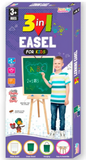 Krocie Toys 3 in 1 Learning Wooden Easel Board