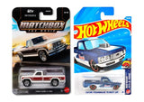 Matchbox 1986 Ford F-150 and Hot Wheels Custom/Personnalise '72 Chevy Luv