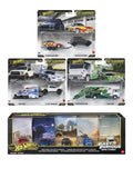 Hot Wheels Team Transport Set of 3 and Fast & Furious Diorama Brian O'Conner 5-Car Collector Set