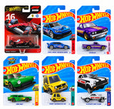 Hot Wheels F1 2025 Scuderia Ferrari HP #16 , Cupra e-Racer / Voiture De Course, Datsun 620, Gone Mad, Tooned Volkswagen Golf MK1 and '85 Mercury Comet Cyclone