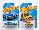 Hot Wheels '67 Pontiac Firebird 400 and Tooned Vilkswagen Golf