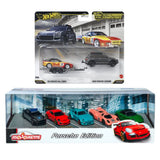 Majorette Die Cast Porsche Edition 5 Car pack And Hot Wheels Team Transport '89 Porsche 944 Turbo