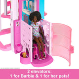 Barbie Dreamhouse, Pool Party Doll House With 75+ Pieces And 3-Story Slide, Barbie House Playset, Pet Elevator And Puppy Play Areas