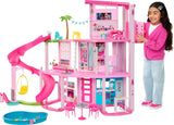 Barbie Dreamhouse, Pool Party Doll House With 75+ Pieces And 3-Story Slide, Barbie House Playset, Pet Elevator And Puppy Play Areas