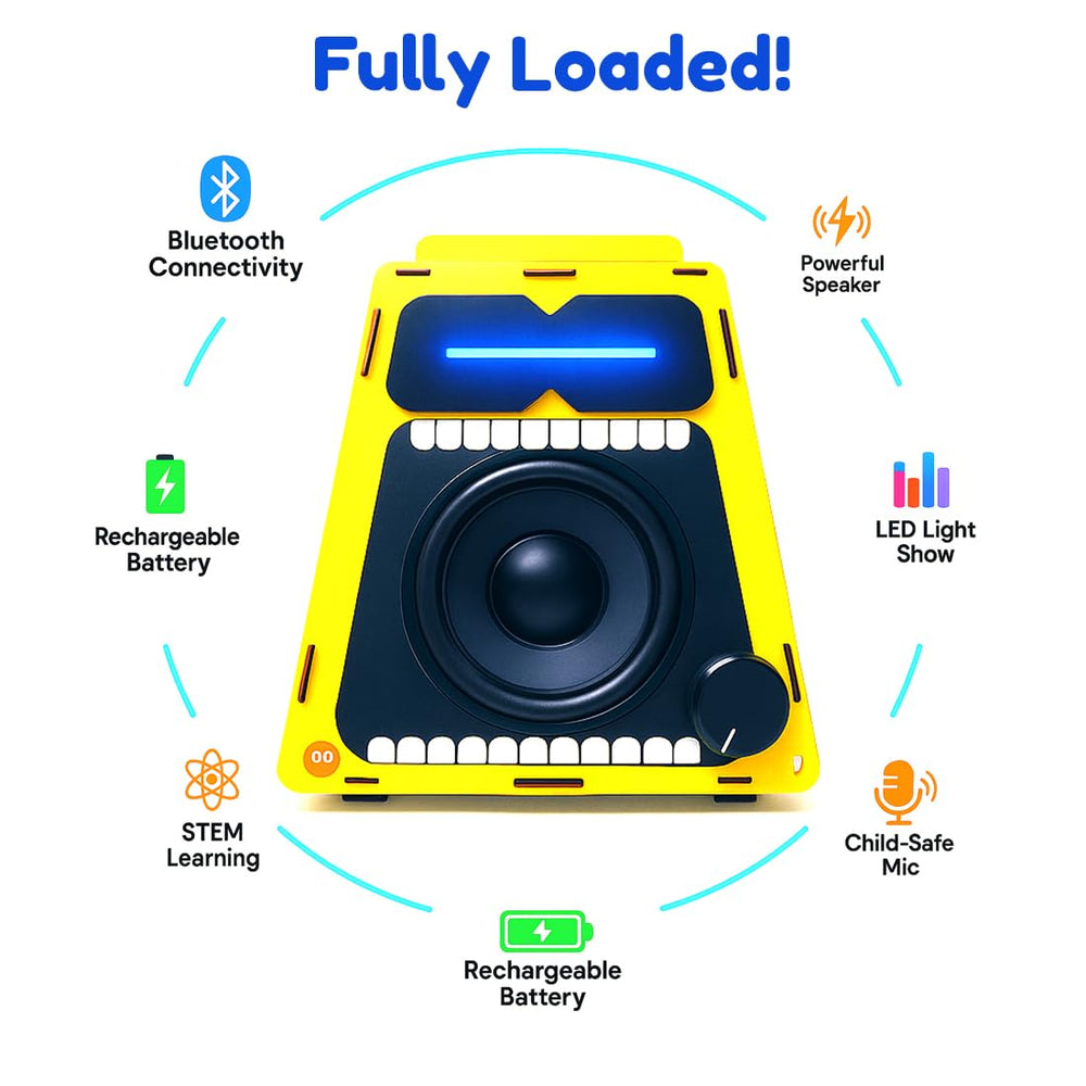 Becre8v Boom Bot DIY Bluetooth Speaker with Microphone