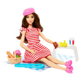 Barbie Pink Passport Paris Playset Brunette