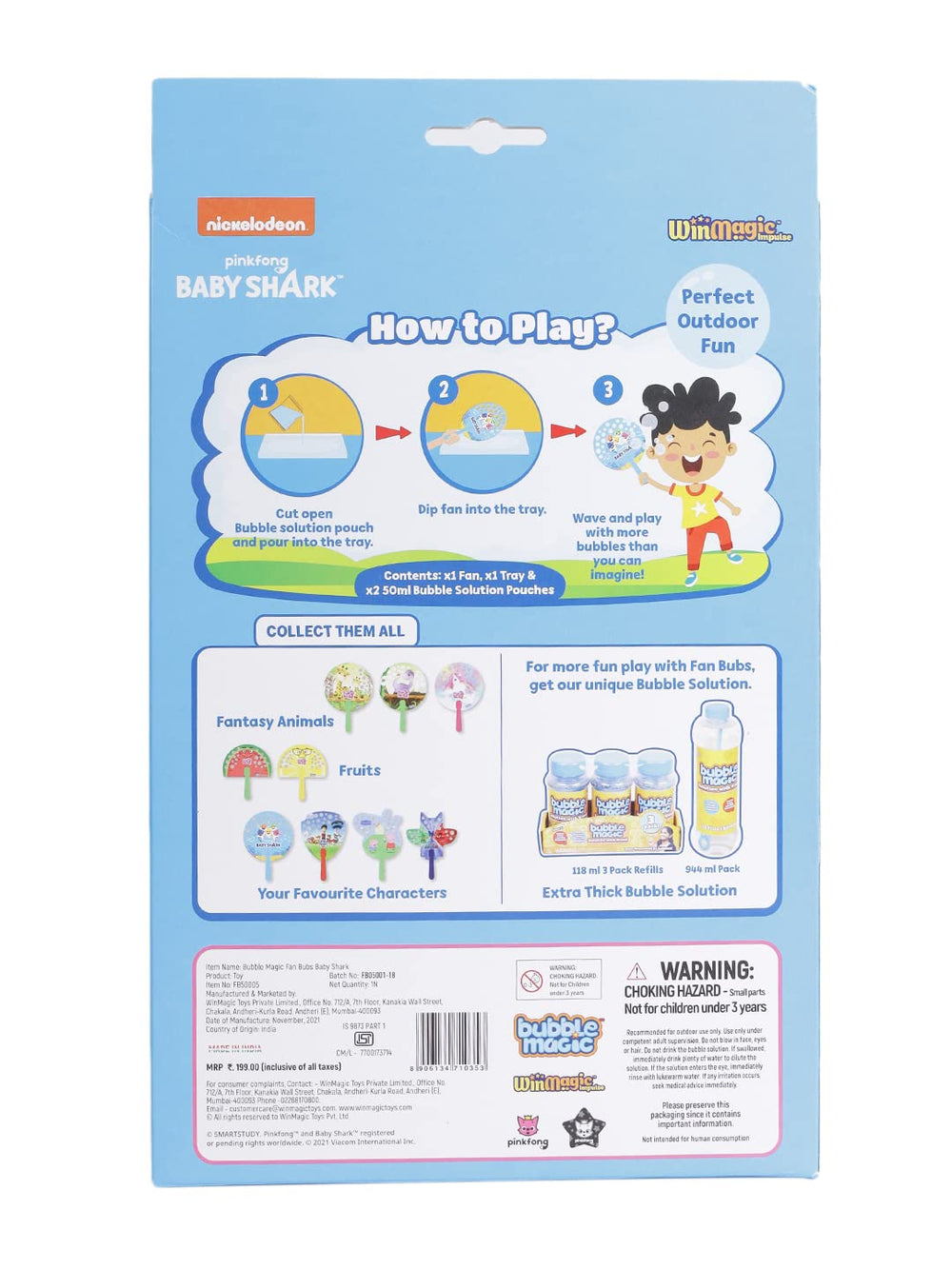 Bubble Magic Fan Bubs Baby Shark