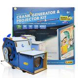 Becre8v Crank Generator and Projector Kit - Science and Electronics Kit