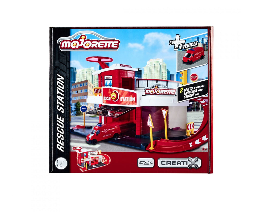 Majorette Creatix Rescue Station + 1 Vehicle