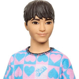 Barbie Ken Fashionista Doll 2024 - Hearts Shirt