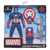 Hasbro Marvel 9.5-inch Scale Super Heroes and Villains Action Figure Toy Captain America And 3 Accessories