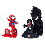 Hasbro Marvel Stunt Squad Spider-Man vs. Venom Playset with Action Figures (1.5”)