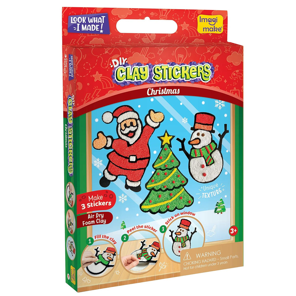 Imagimake DIY Clay Stickers Christmas