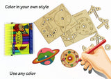 Funvention Spinning Toys Solar System Set of 7 DIY