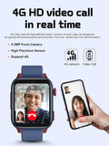 Spiky GNOME 4g Video & Voice Calling Smartwatch Blue