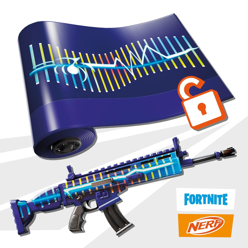 Hasbro Nerf Fortnite Blue Shock - Fast Motorized Blasting
