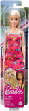 Barbie Doll With Colorful Butterfly And Barbie Logo Print Dress & Strappy Heels