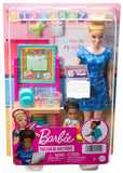 Barbie Teacher Doll (Blonde), Toddler Doll (Brunette), With Accessories