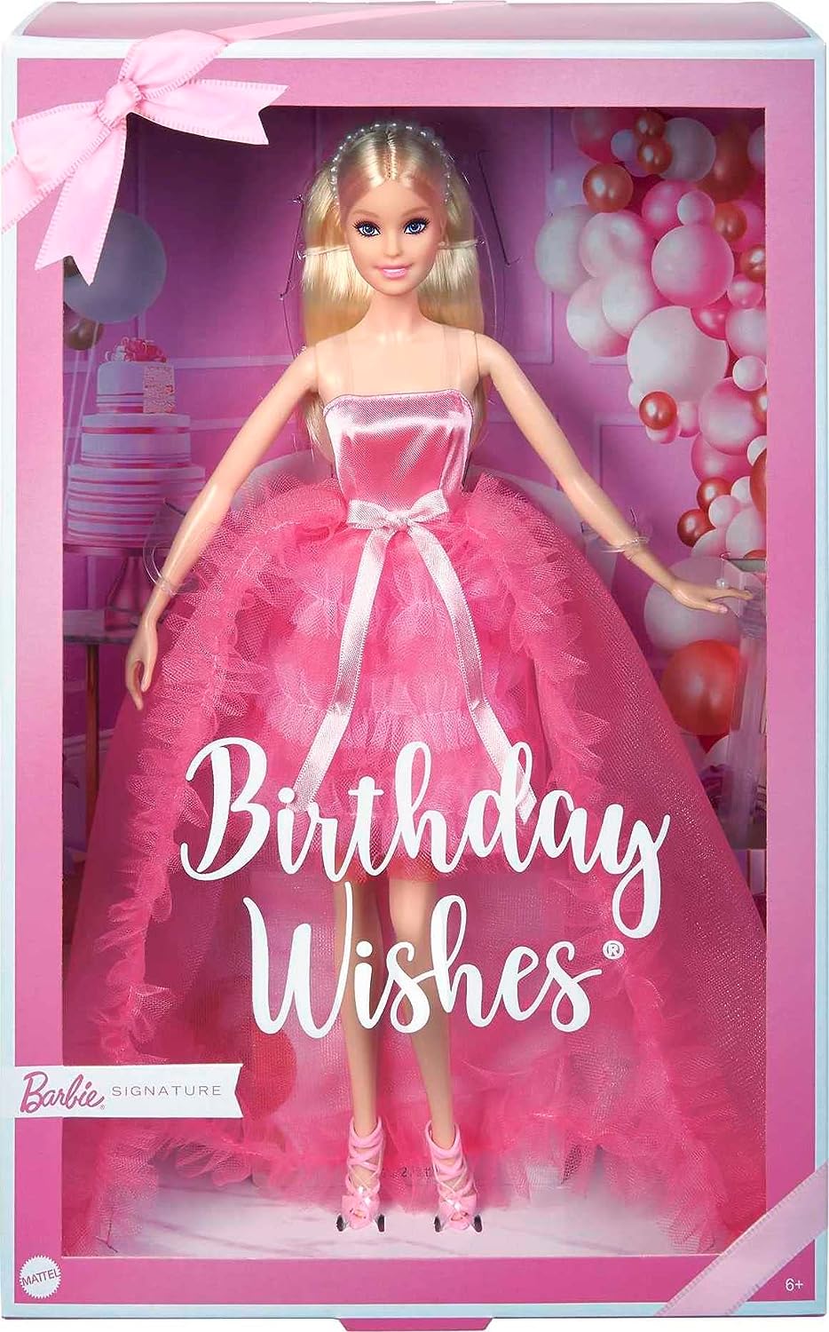 Barbie Doll, Birthday Wishes, Giftable, Blonde In Pink Dress