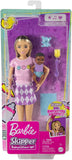 Barbie Dolls And Accessories, Skipper Doll With Baby Figure And 5 Accessories, Babysitters Inc. Playset