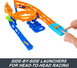 Hot Wheels Extreme Loop Circuit Set – 2 Cars, High-Speed Loops, Easy Storage!