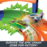 Hot Wheels Extreme Loop Circuit Set – 2 Cars, High-Speed Loops, Easy Storage!