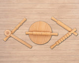 Hilife Clay Time Rolling Pin And Board