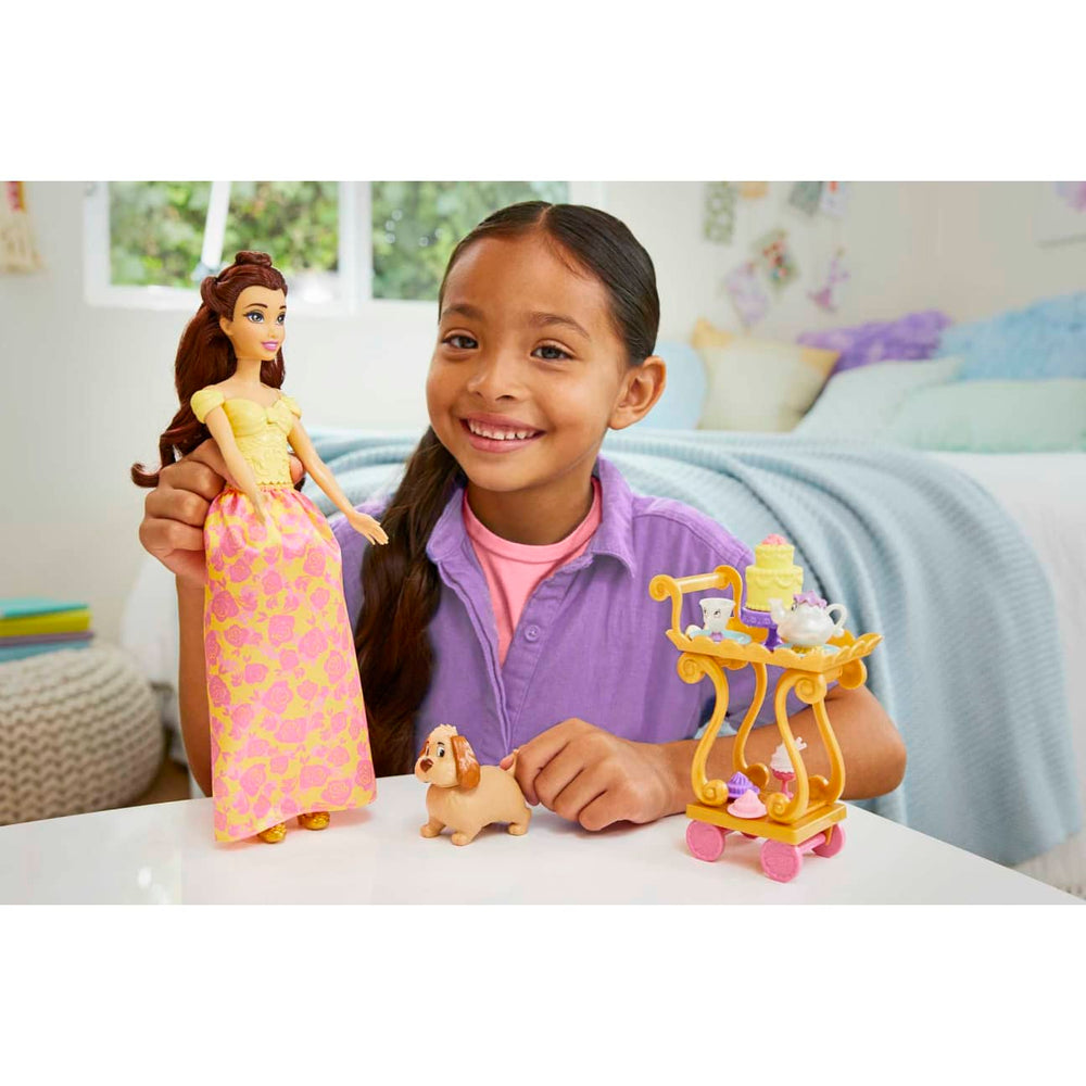 Disney Princess Toys, Belle’s Tea Time Cart Doll And Playset And Disney's Beauty and the Beast Bedtime Stories Book of the Film - Disney Books (Board Book)