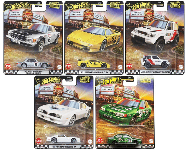Hot Wheels Boulevard 2025 Set of 5 - New