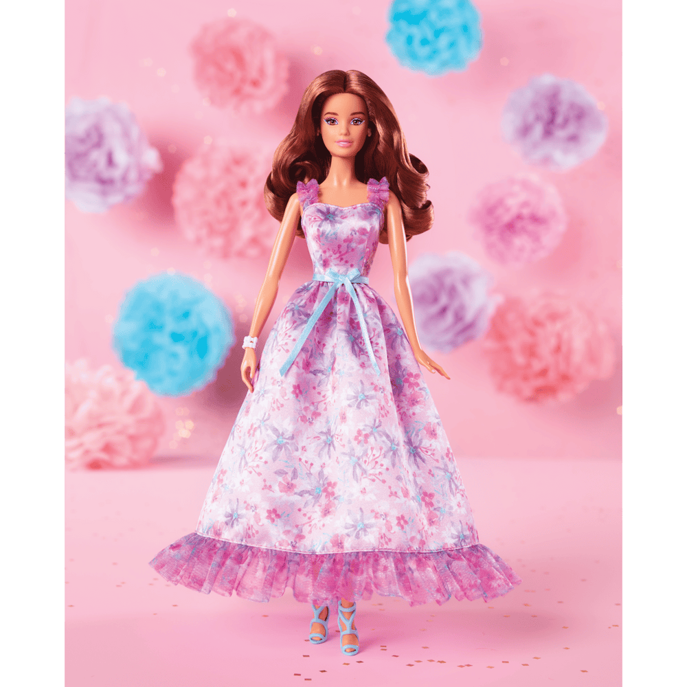 Barbie Signature Birthday Wishes Collectible Doll in Lilac Dress With Giftable Packaging