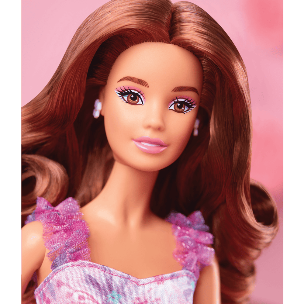 Barbie Signature Birthday Wishes Collectible Doll in Lilac Dress With Giftable Packaging