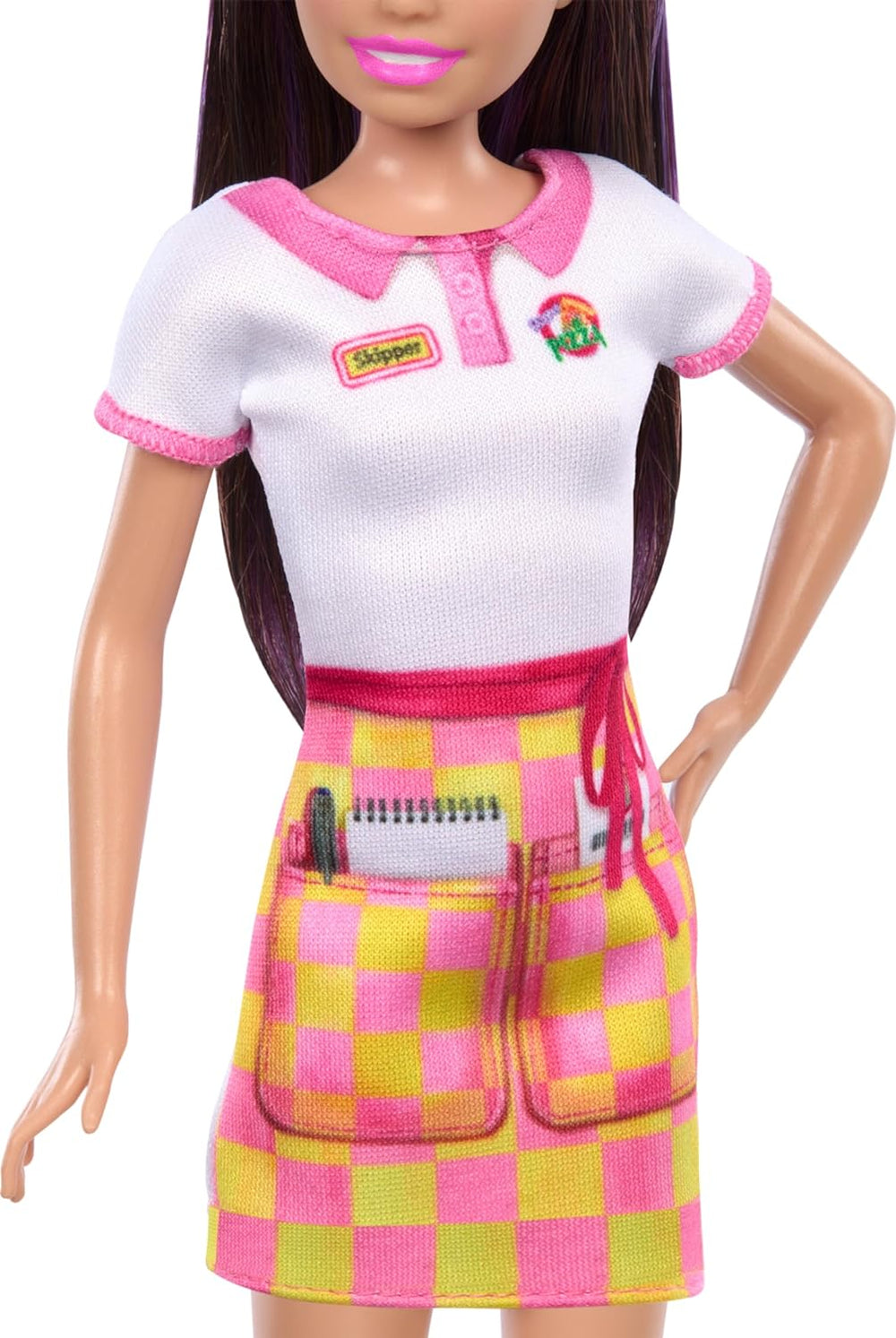 Barbie Skipper First Jobs, Pizzeria Waitress Doll With Accessories, includes Pizza & Takeout Box