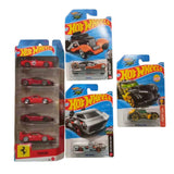 Hot Wheels Ferrari 5 Car Pack, Mod Mill, Twin Dorado And Go-Realla-Fast