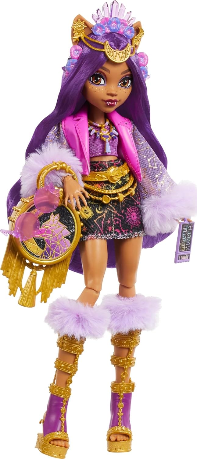 Monster High Monster Fest Clawdeen Wolf Fashion Doll With Festival Outfit, Band Poster And Accessories