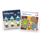 Diwali Craft Combo – Pretty Pots DIY Candle Kit & Sand Art Mandala Rangoli Kit