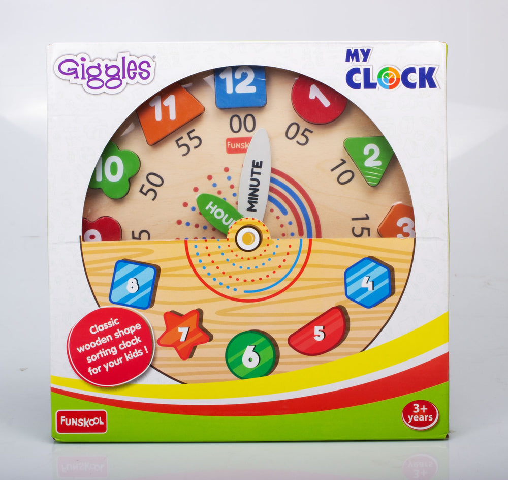 Giggle My Clock Shape Sorting Clock Puzzle