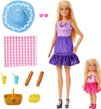 Barbie Family & Friends Dolls & Accessories, Picnic-Themed Playset With 2 Dolls & 9 Pieces