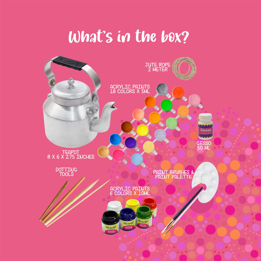 Kalakaram Dot Mandala Art Kettle DIY Activity Box