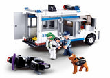 Sluban Model Bricks Police Escort Vehicle With A Police, Thief & Police Dog Mini Toy