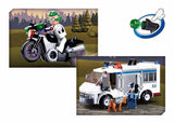Sluban Model Bricks Police Escort Vehicle With A Police, Thief & Police Dog Mini Toy