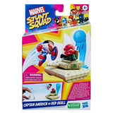 Hasbro Marvel Stunt Squad Captain America vs. Red Skull Playset with Action Figures (1.5”)