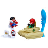 Hasbro Marvel Stunt Squad Captain America vs. Red Skull Playset with Action Figures (1.5”)