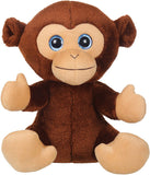 Mirada Monkey 25 cm Dark Brown And My First Shaped Board Book Monkey