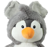 Mirada Super Soft Hoodie Penguin Soft Grey 25CM