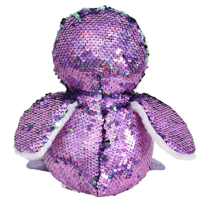 Mirada Purple Sequin Cute Plush Penguin With Glitter Eye