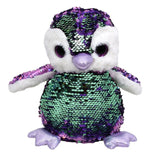 Mirada Purple Sequin Cute Plush Penguin With Glitter Eye
