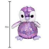 Mirada Purple Sequin Cute Plush Penguin With Glitter Eye