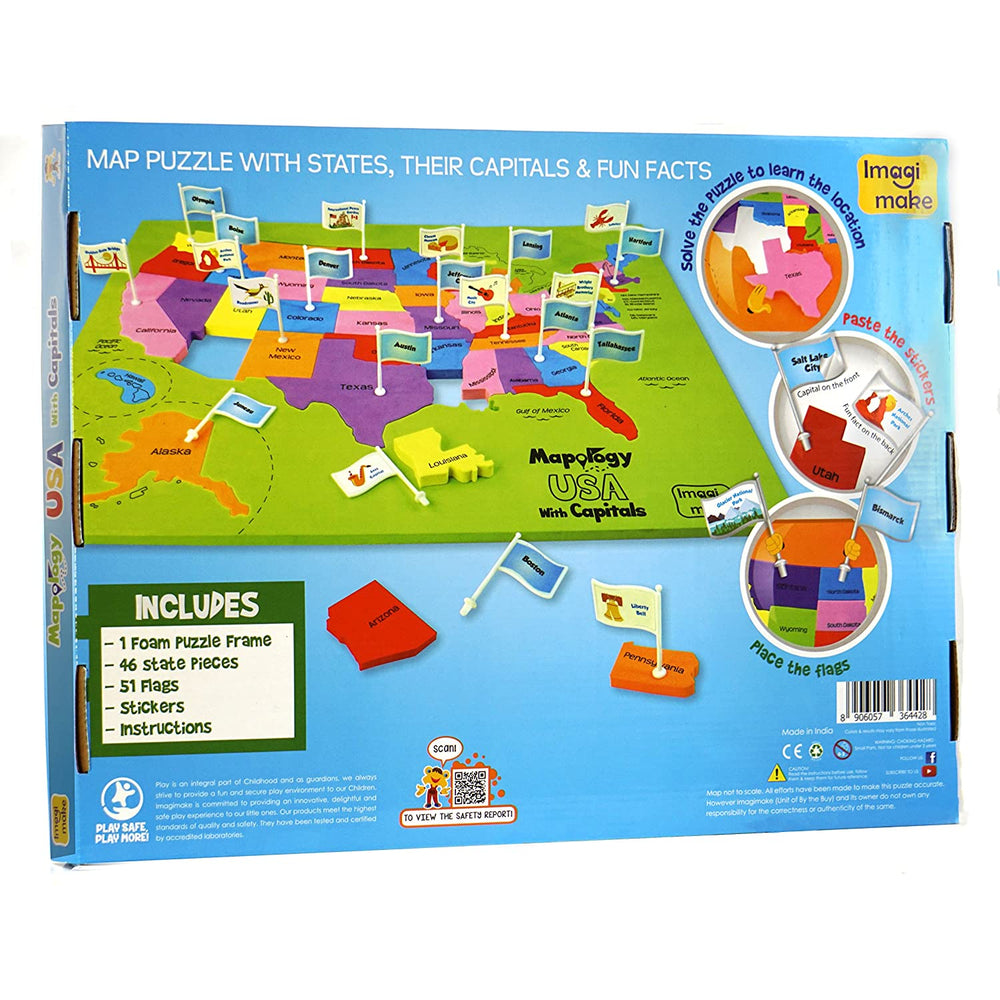 Imagimake Mapology USA with Capitals