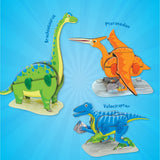 Imagimake Mapology Dino Quest - Brachiosaurus, Pteranodon, Velociraptor